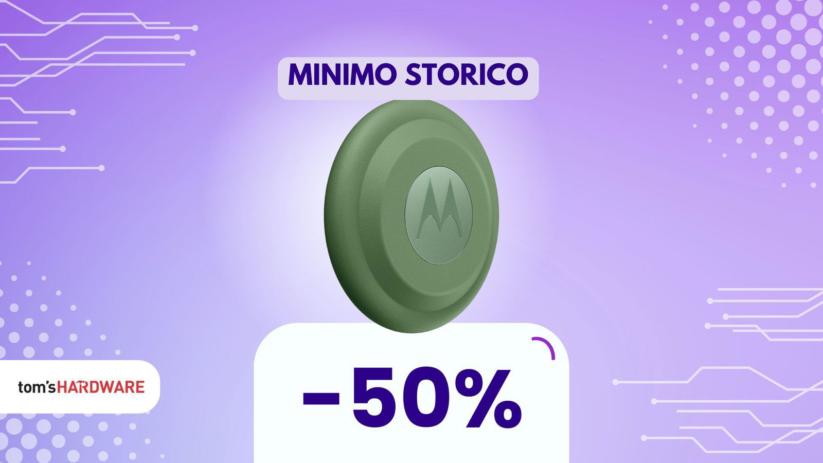 Adesso anche verde! Il tracker Bluetooth Motorola al 50% di sconto
