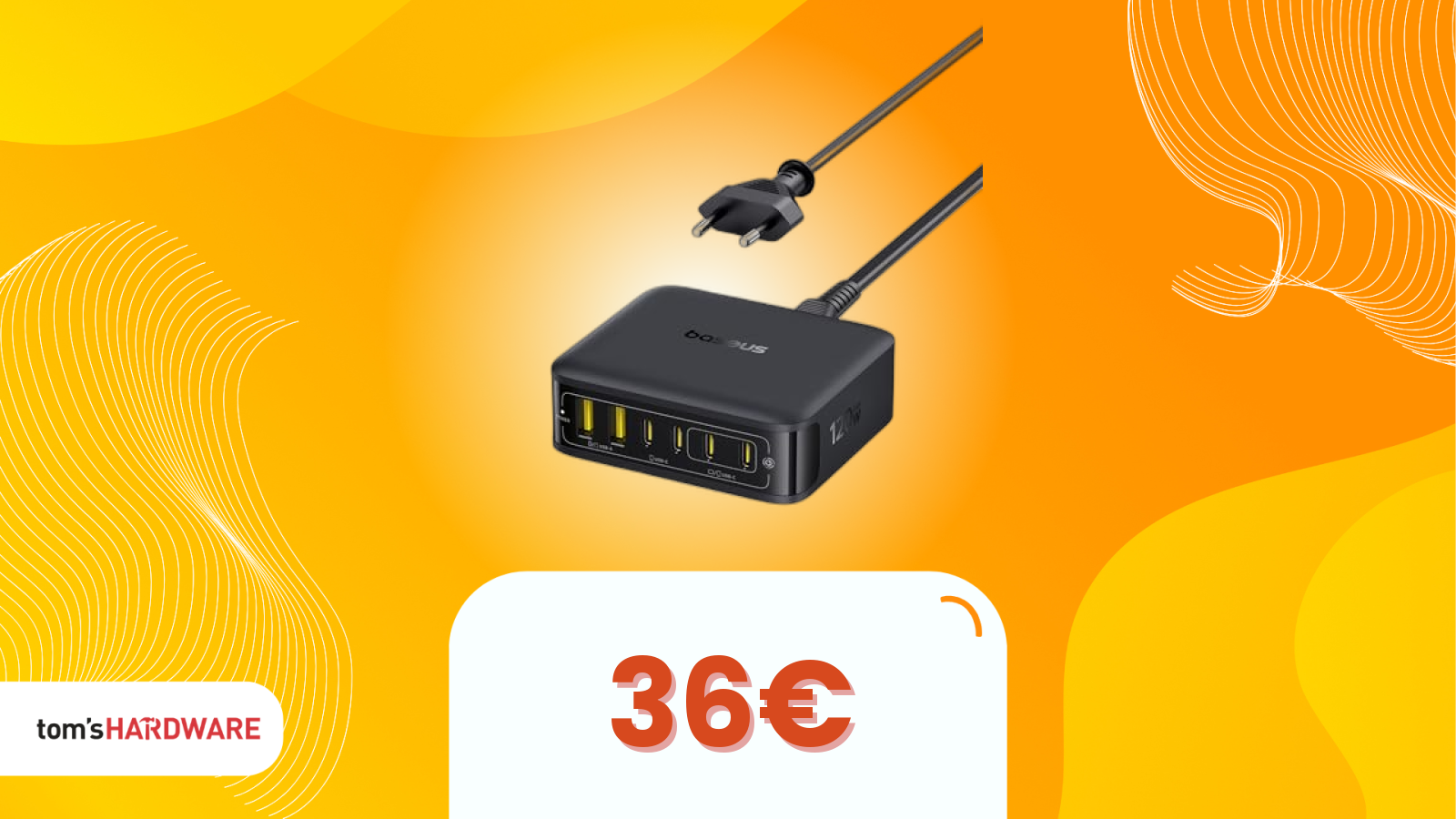 65W su una singola porta, 120W complessivi: in più c’è il coupon