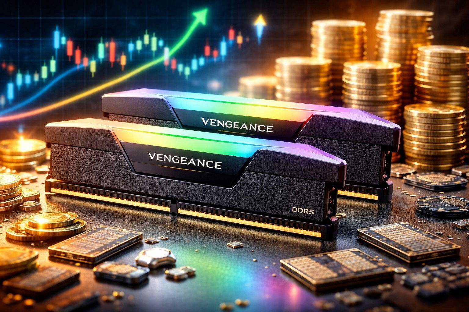 Corsair aggira la crisi dei chip e alza i profitti RAM del 60%