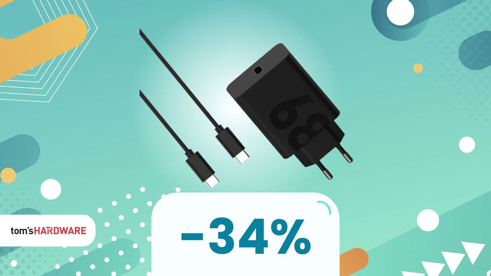 Stanco dei soliti caricatori da 20W? Passa a 68W senza esagerare (-34%)