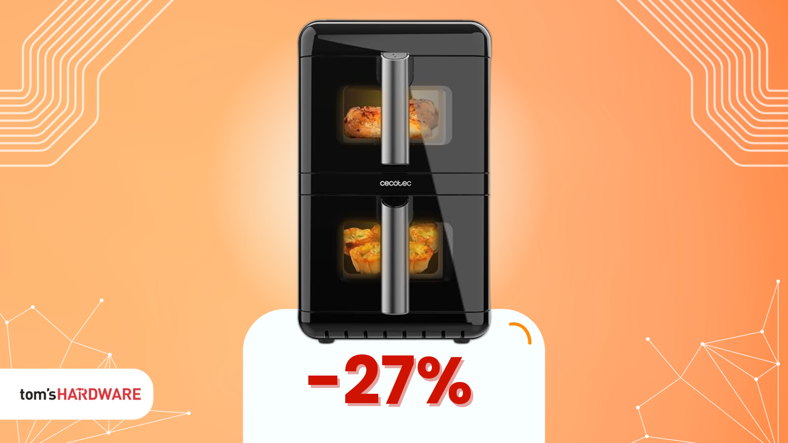 Non è un palazzo, è una friggitrice ad aria a 2 piani (e costa pochissimo)