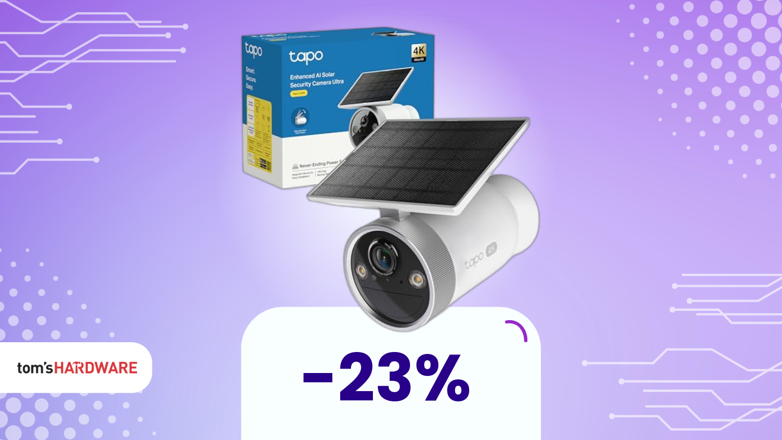 Questa telecamera solare si alimenta da sola anche nei mesi più freddi