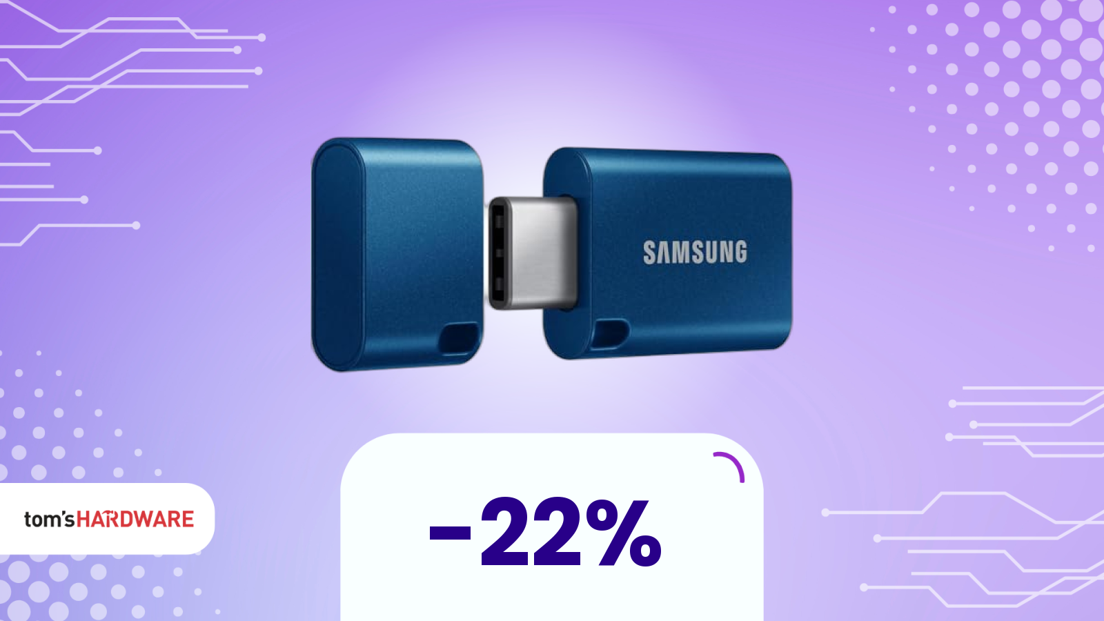 Era volata oltre i 100€, oggi questa chiavetta Samsung si riprende i 60€