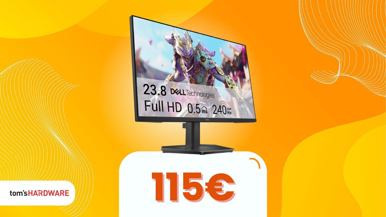 240 e 115: uno è il prezzo, l’altro la frequenza. Scopri il monitor Dell in offerta