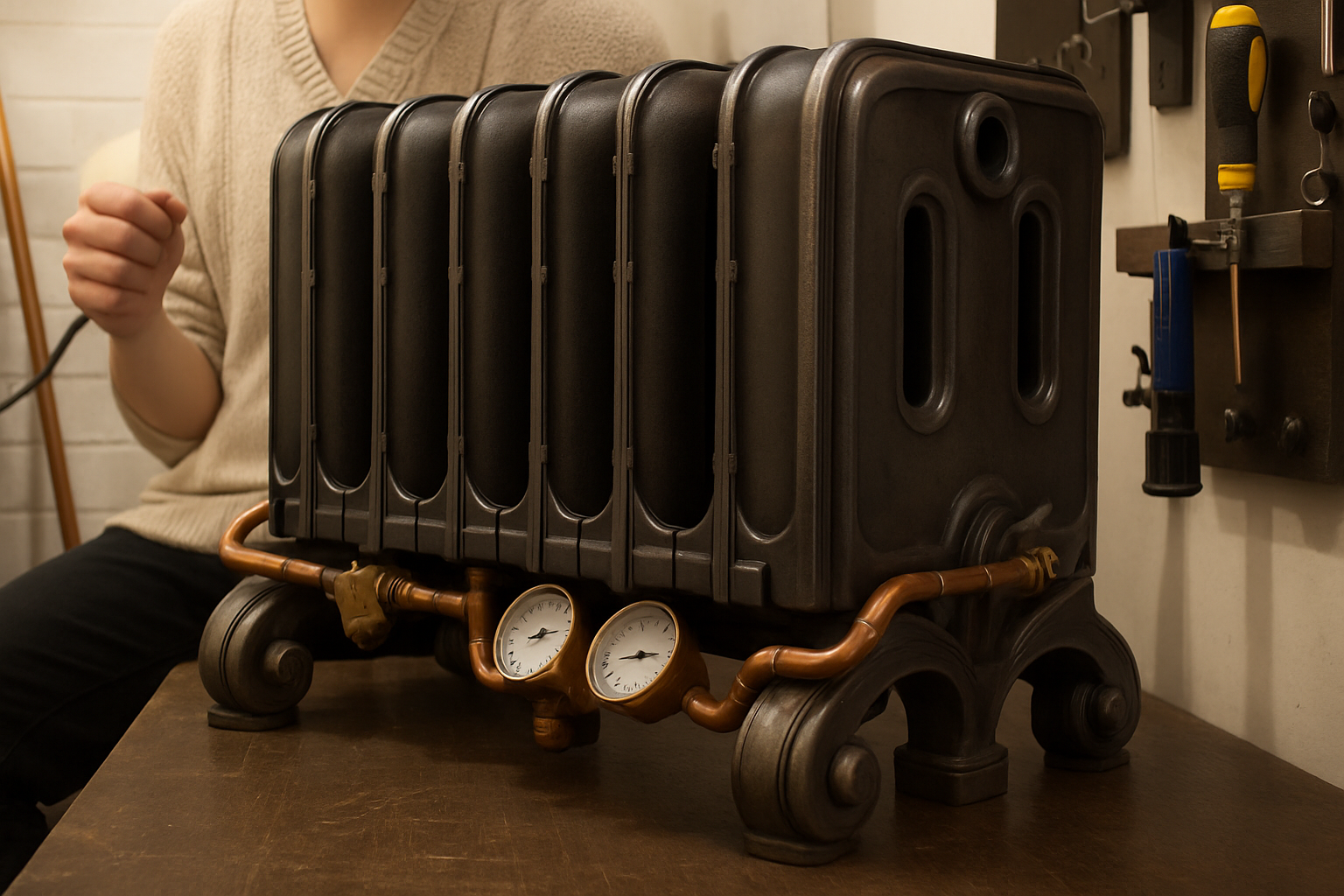 Un PC così non l'avete mai visto: il case è un calorifero in ghisa