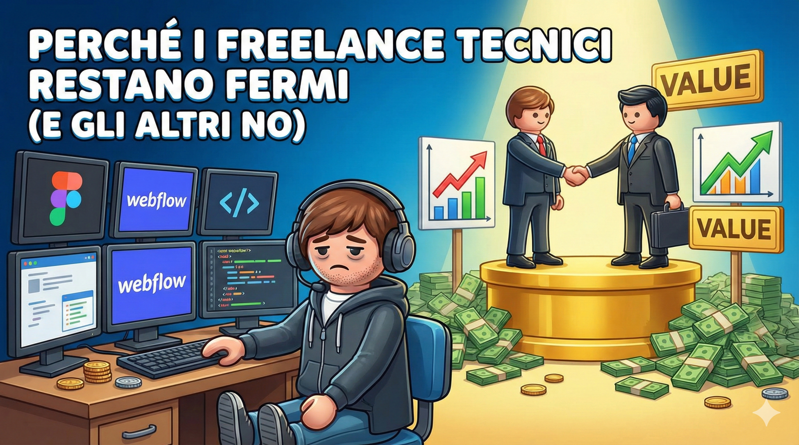 Perché i freelance tecnici restano fermi (e gli altri no)