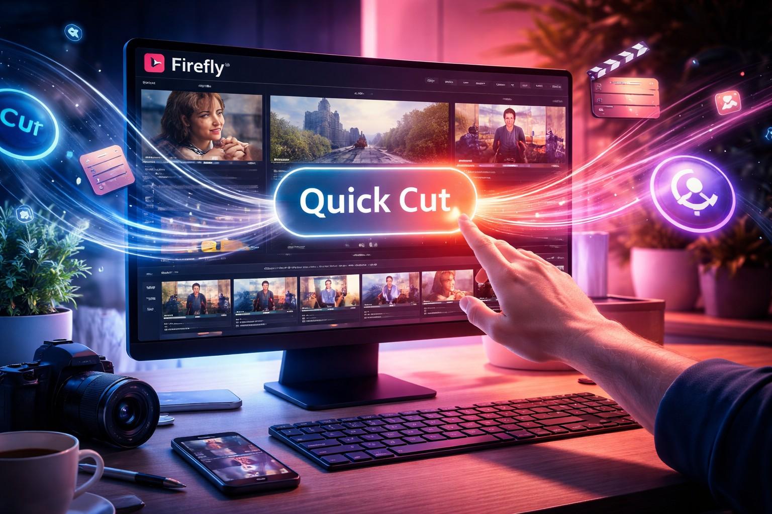 Adobe Firefly ora usa l'IA per il montaggio video