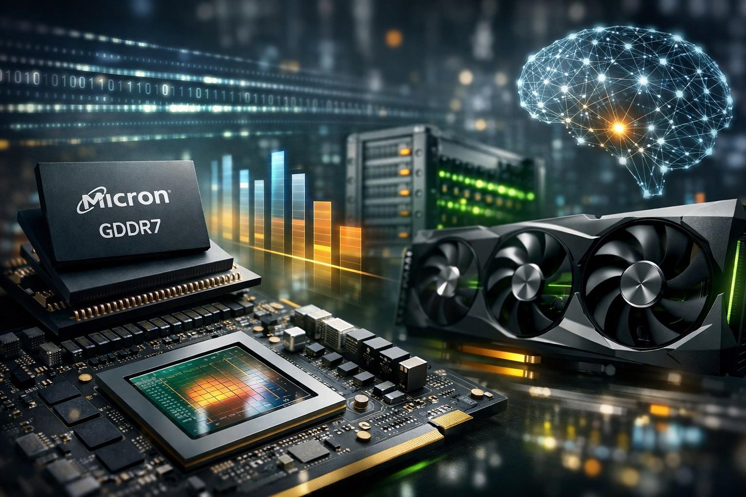 Micron porta le GDDR7 a 36 Gbps per le future GPU