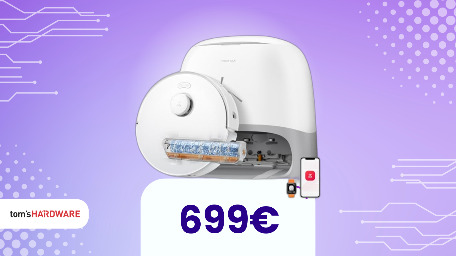 Questo Roborock si fa notare per lo stile, oltre che per la pulizia (e oggi anche per lo sconto)