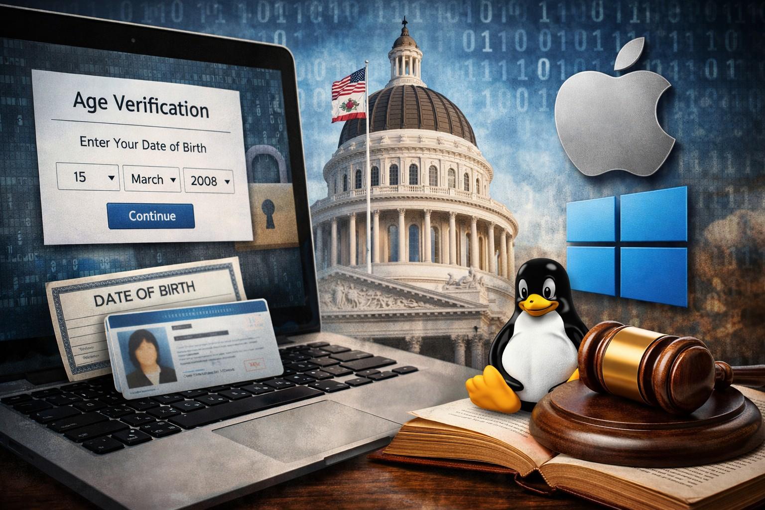 La California impone la verifica dell'età su tutti gli OS
