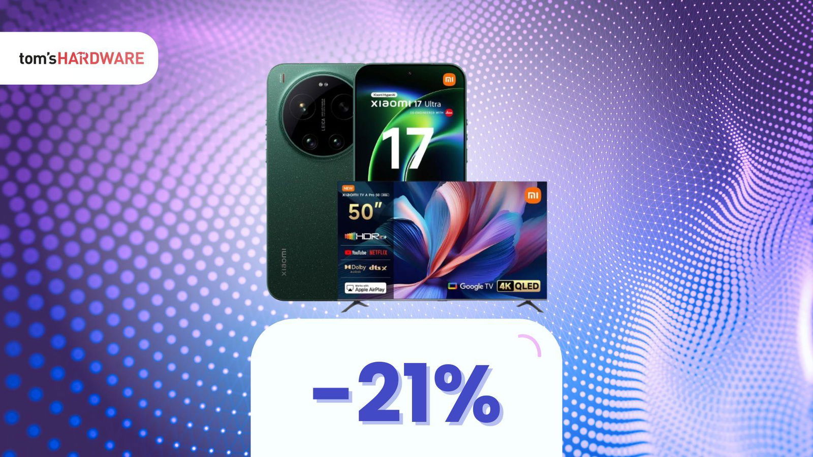 Xiaomi 17 Ultra con TV 50" inclusa: lancio bomba (disponibile anche su Amazon)