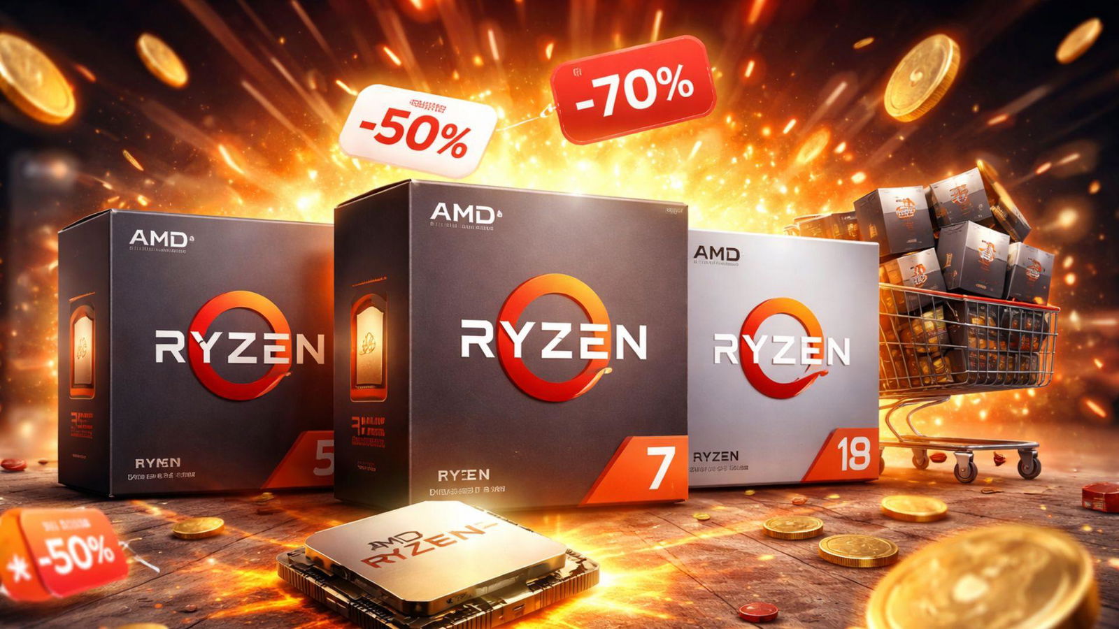 CPU Ryzen in saldo shock: partono da soli 100€ su Aliexpress