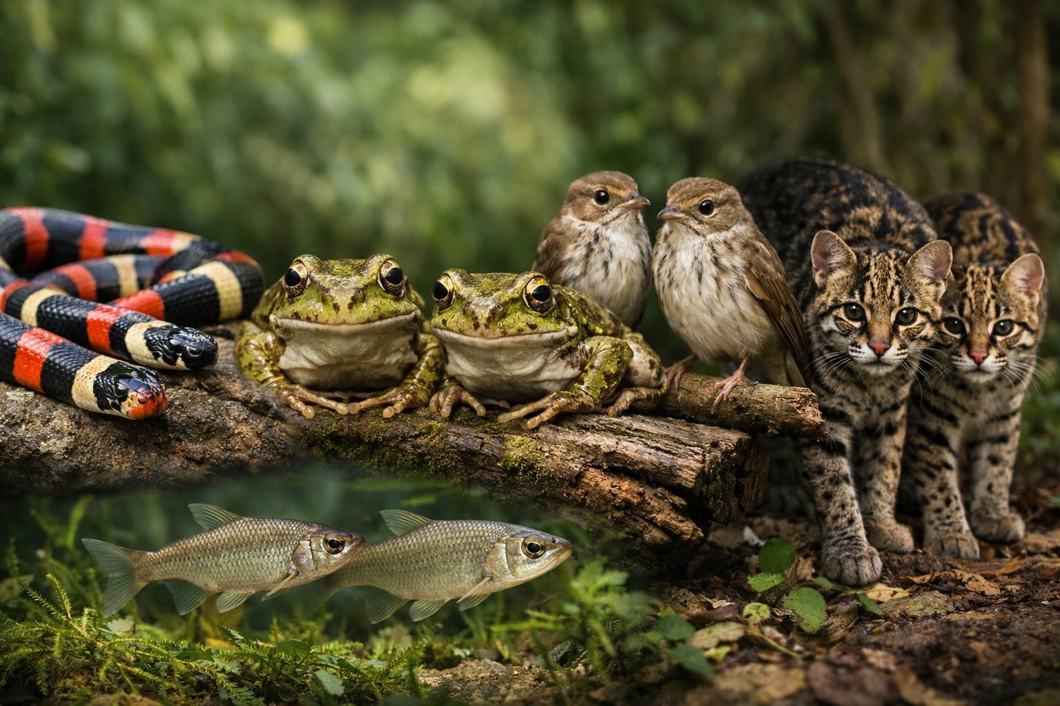 Vertebrati: due specie nascoste per ogni nota