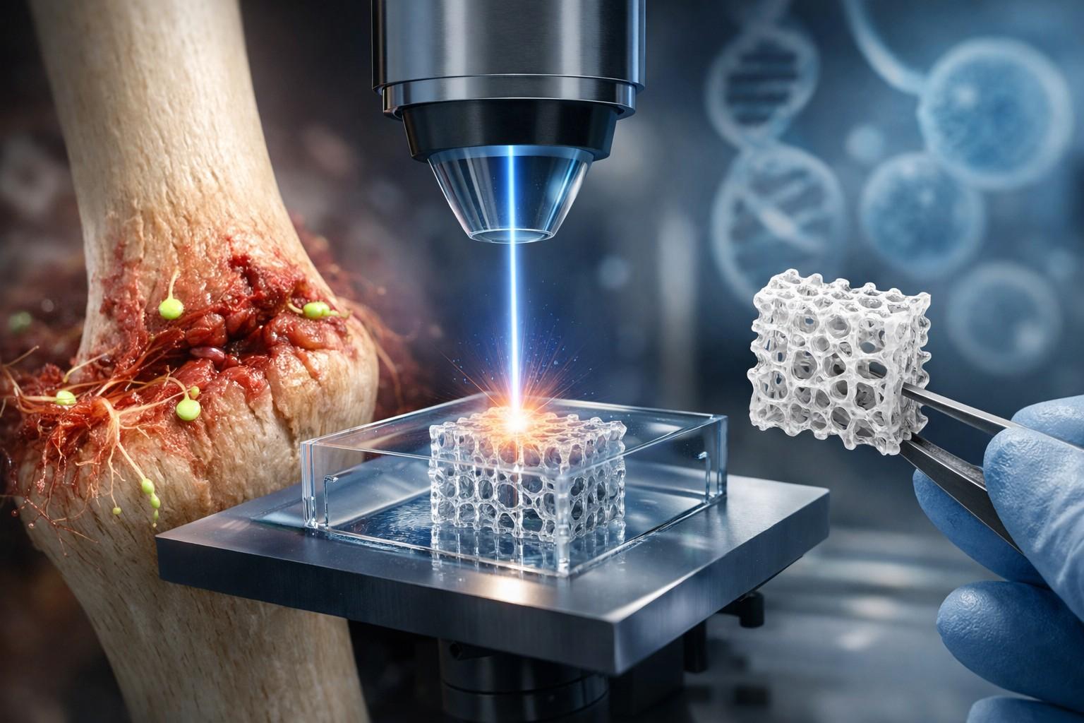 Idrogel stampato al laser rivoluziona le ossa
