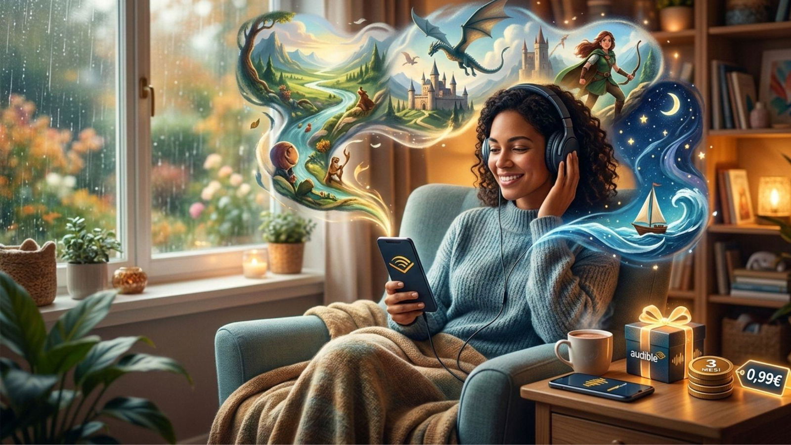 Se ami Audible più di Kindle, Amazon ti premia: 3 mesi a 0,99€
