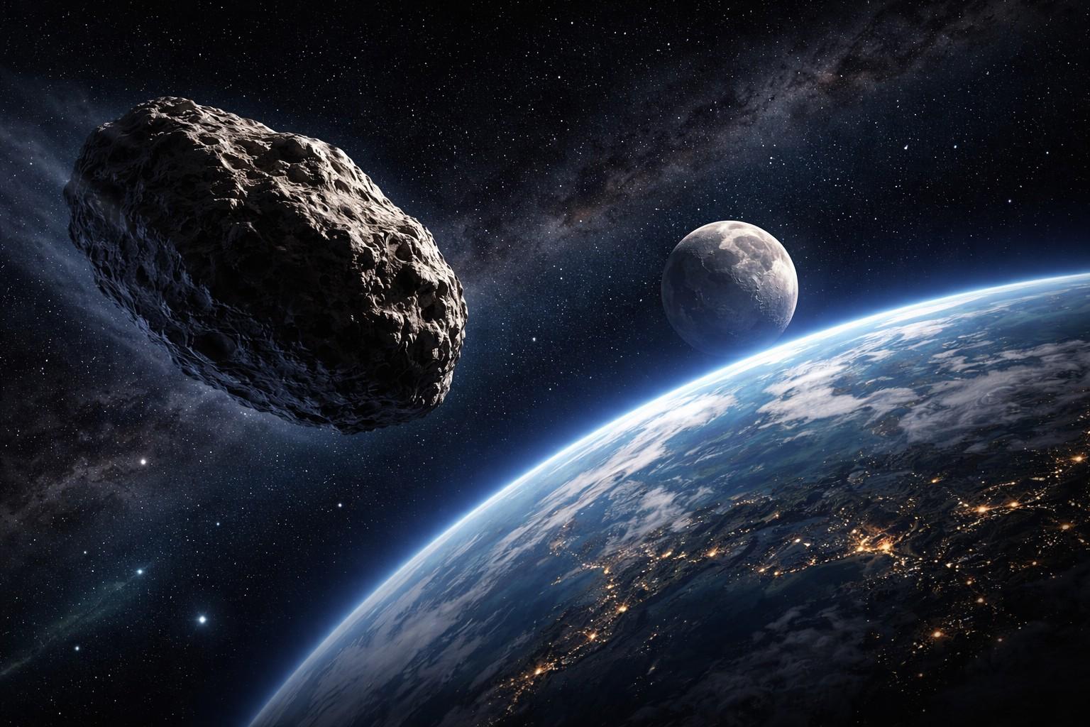 Immagine di Asteroide verso la Luna? NASA smentisce il rischio