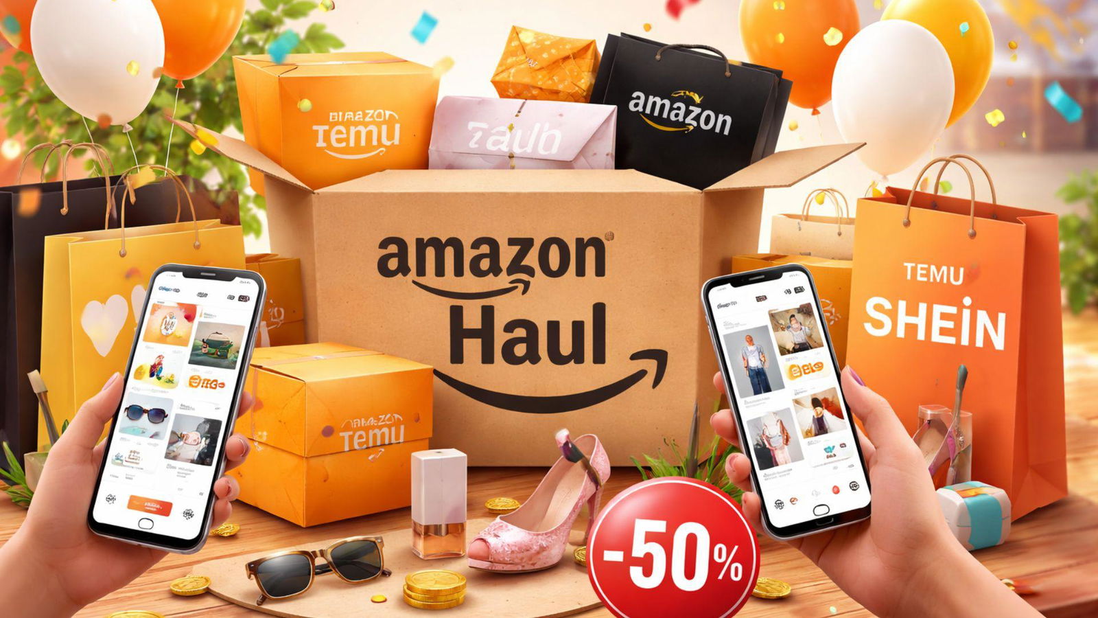 Fermati un attimo su Temu e Shein! Su Amazon Haul ora prendi 2 cose e hai il -50%