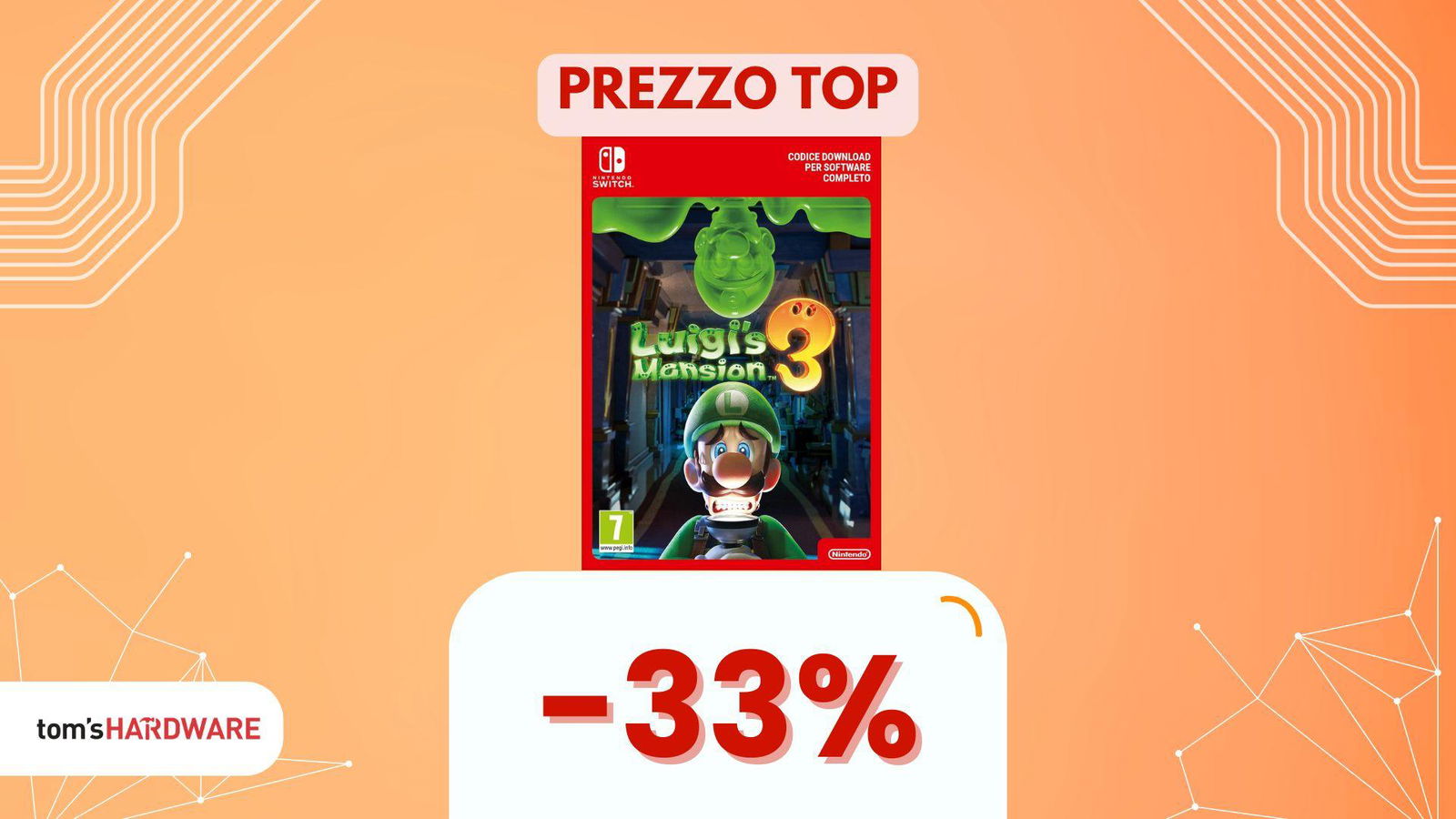 Risparmia tanto su Luigi’s Mansion, disponibile sotto i 40€ per Switch