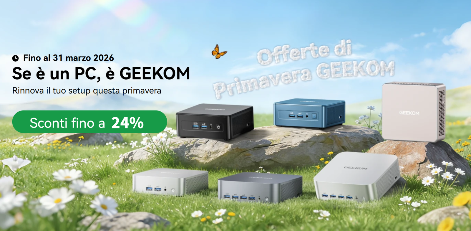 GEEKOM Amazon Spring Sales: i mini PC più moderni con sconti fino al 24%. Se li perdi dovrai aspettare un altro anno!