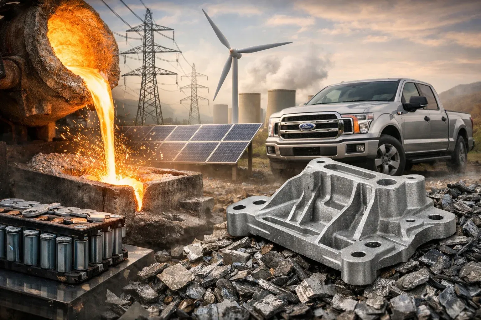 Alluminio di auto rottamate diventa metallo hi-tech