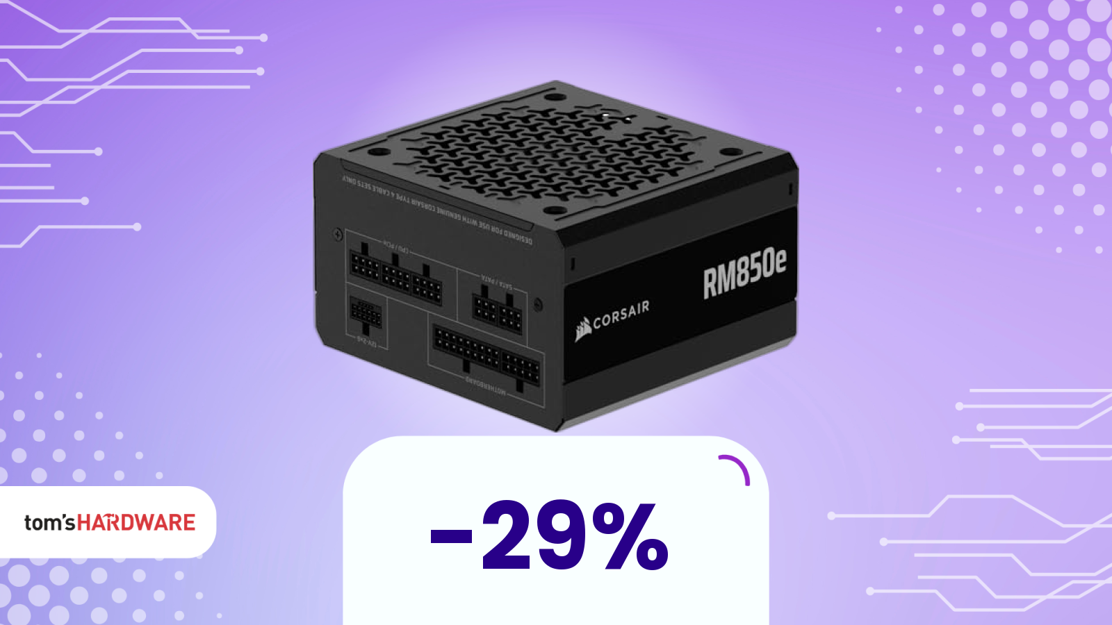 Per la prima volta un alimentatore da 850W di fascia alta costa meno di 100€