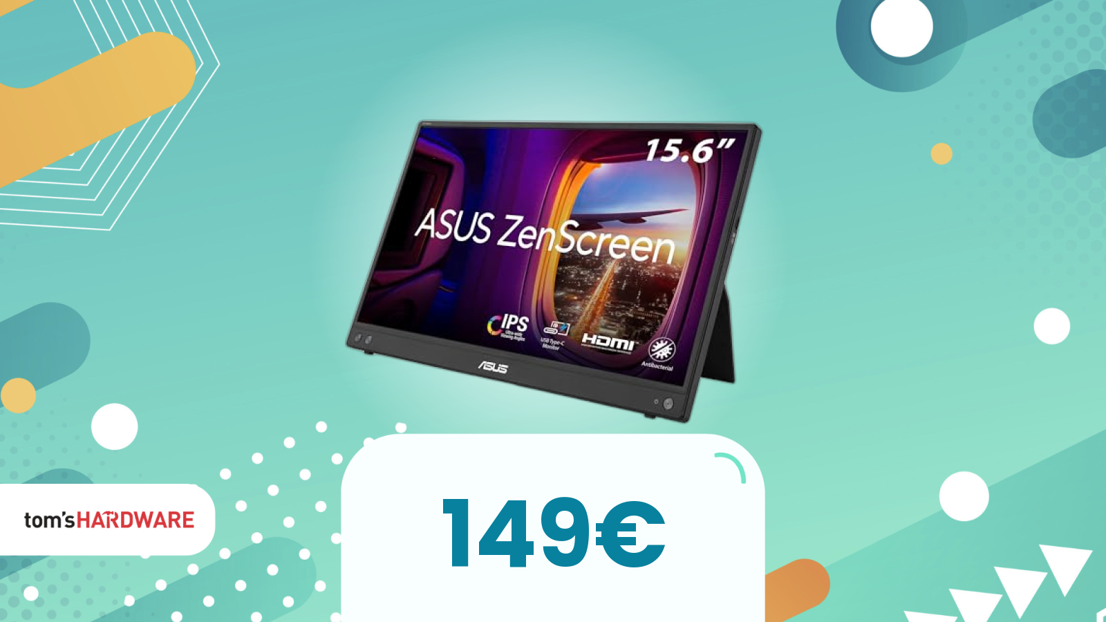Monitor portatile Asus in offerta: oggi sotto il suo prezzo medio