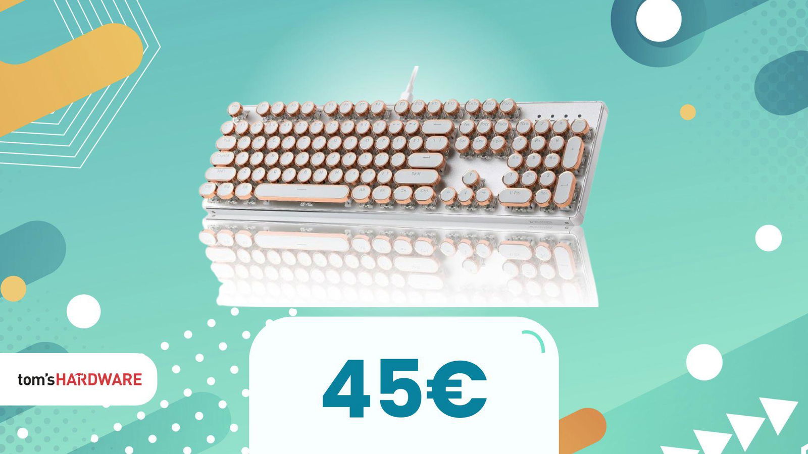 Questa tastiera sembra una macchina da scrivere, ma il prezzo la rende un affare