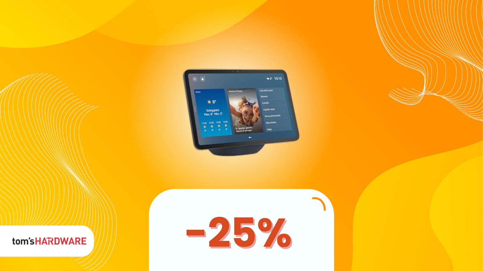 Echo Show 11: né mini né maxi, ma sempre smart (sconto 25%)
