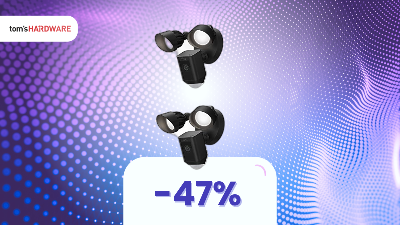 Buio totale? Questa videocamera Ring con 2 faretti illumina tutto (e ora costa meno che mai)