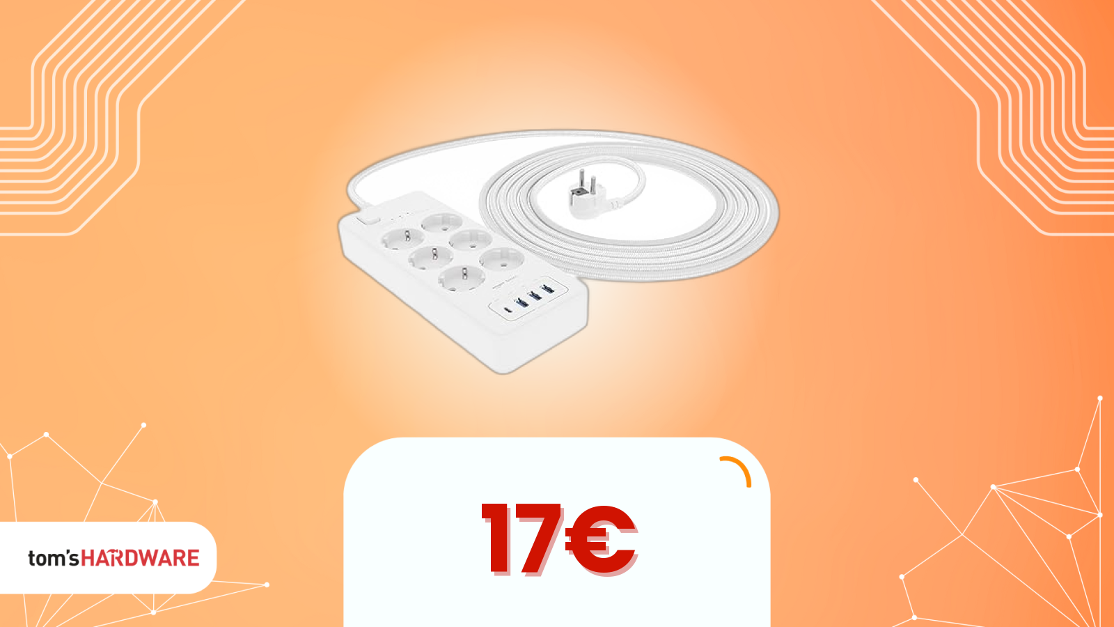 Tutta la potenza in una ciabatta: Amazon Basics con USB-A e USB-C