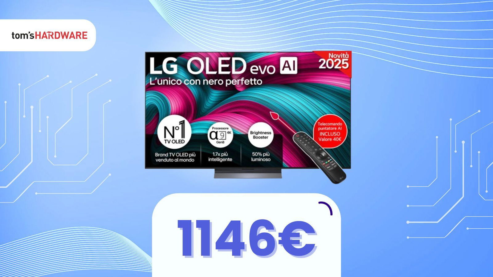 LG C5 a 1146€. E se ti dicessi che è 65"? Affare incredibile!