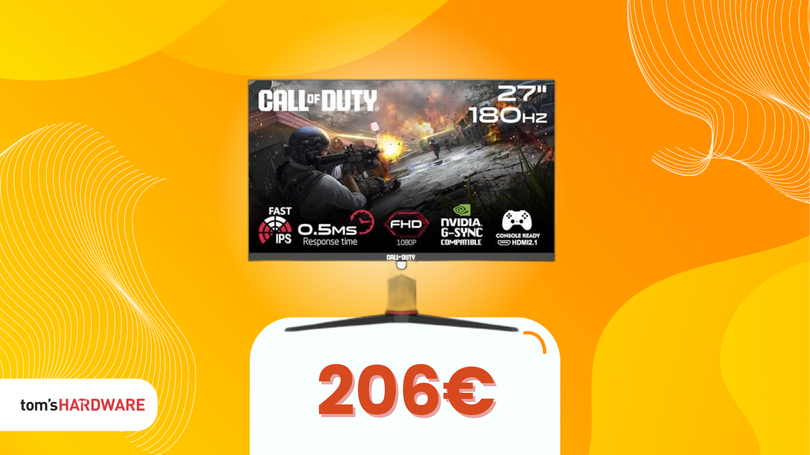 Per titoli come Call of Duty, questo monitor è perfetto (e oggi lo è anche lo sconto)