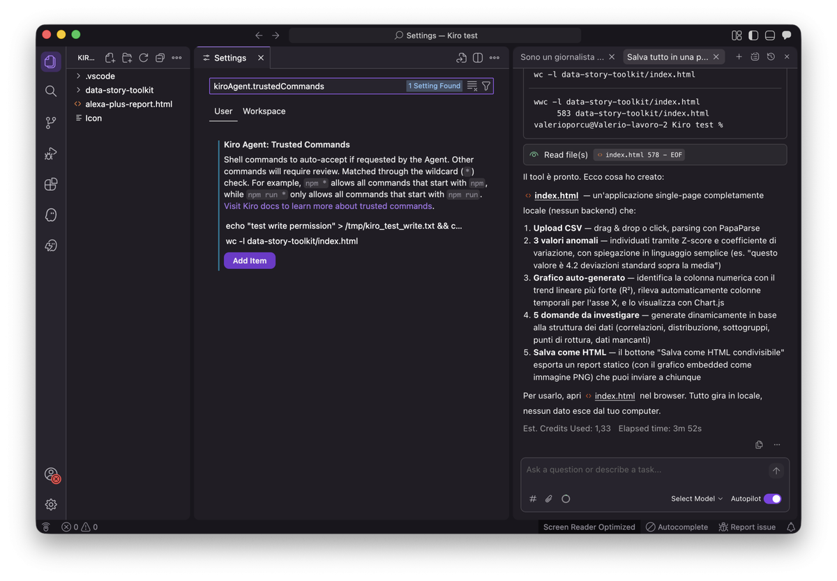 Kiro Interface Kiro, l'IDE di nuova generazione per scrivere (anche) spec based - Tom ...