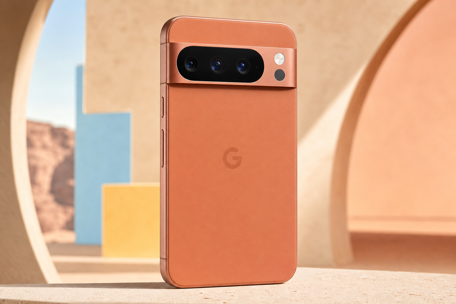 Smartphone Google Pixel 11 Pro nella colorazione Canyon su pagina web ufficiale Google Fi