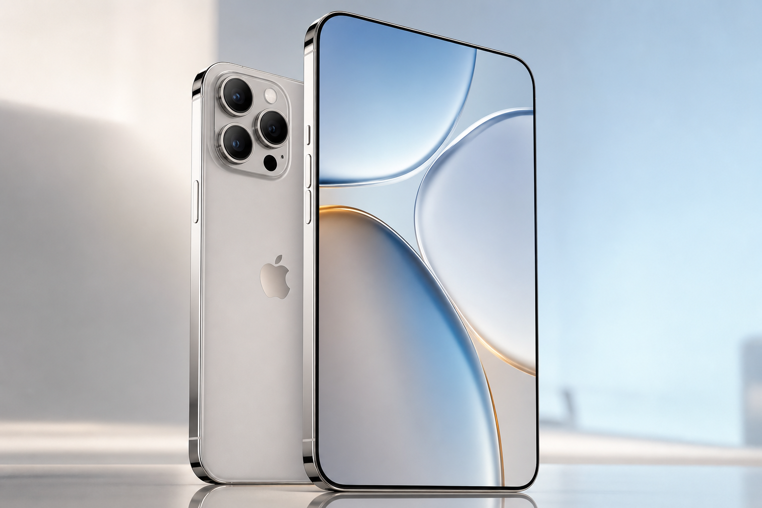 Smartphone con schermo ampio su sfondo neutro, confronto dimensioni display