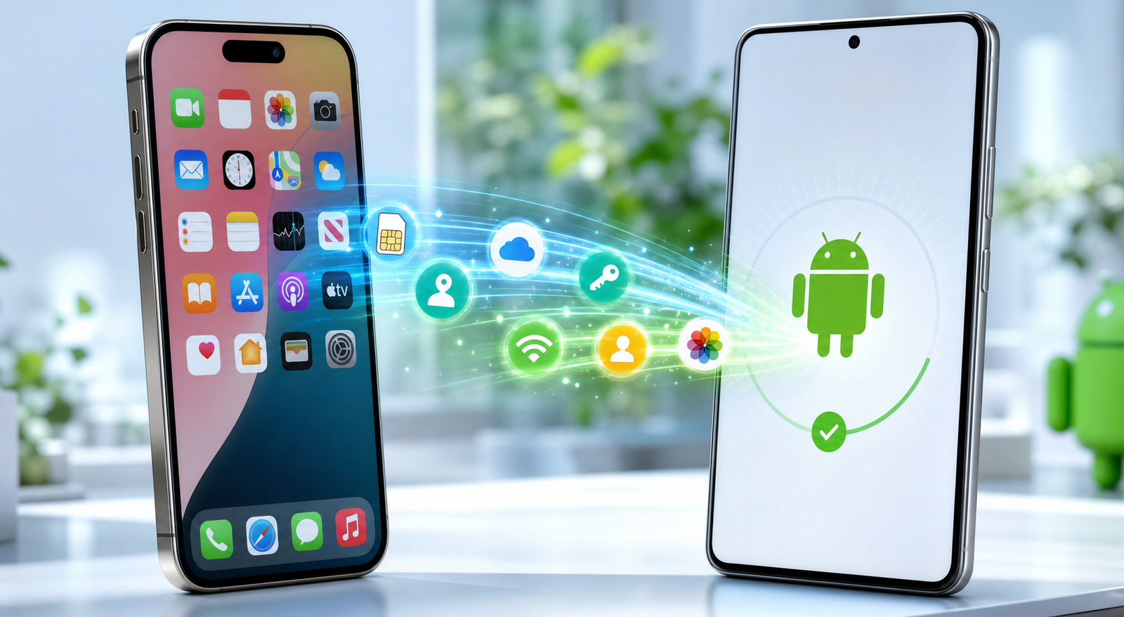 Android 17: da iPhone passano anche eSIM, password e passkey senza fili