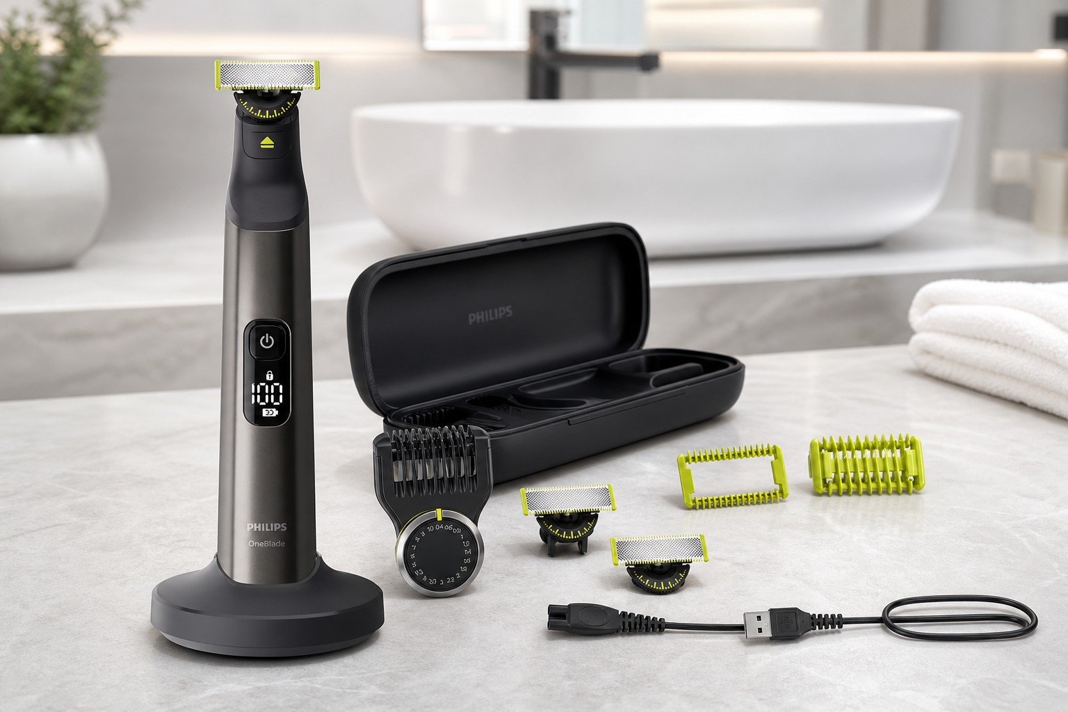 Barba e corpo, un solo kit: Philips OneBlade Pro 360 a 84,99€