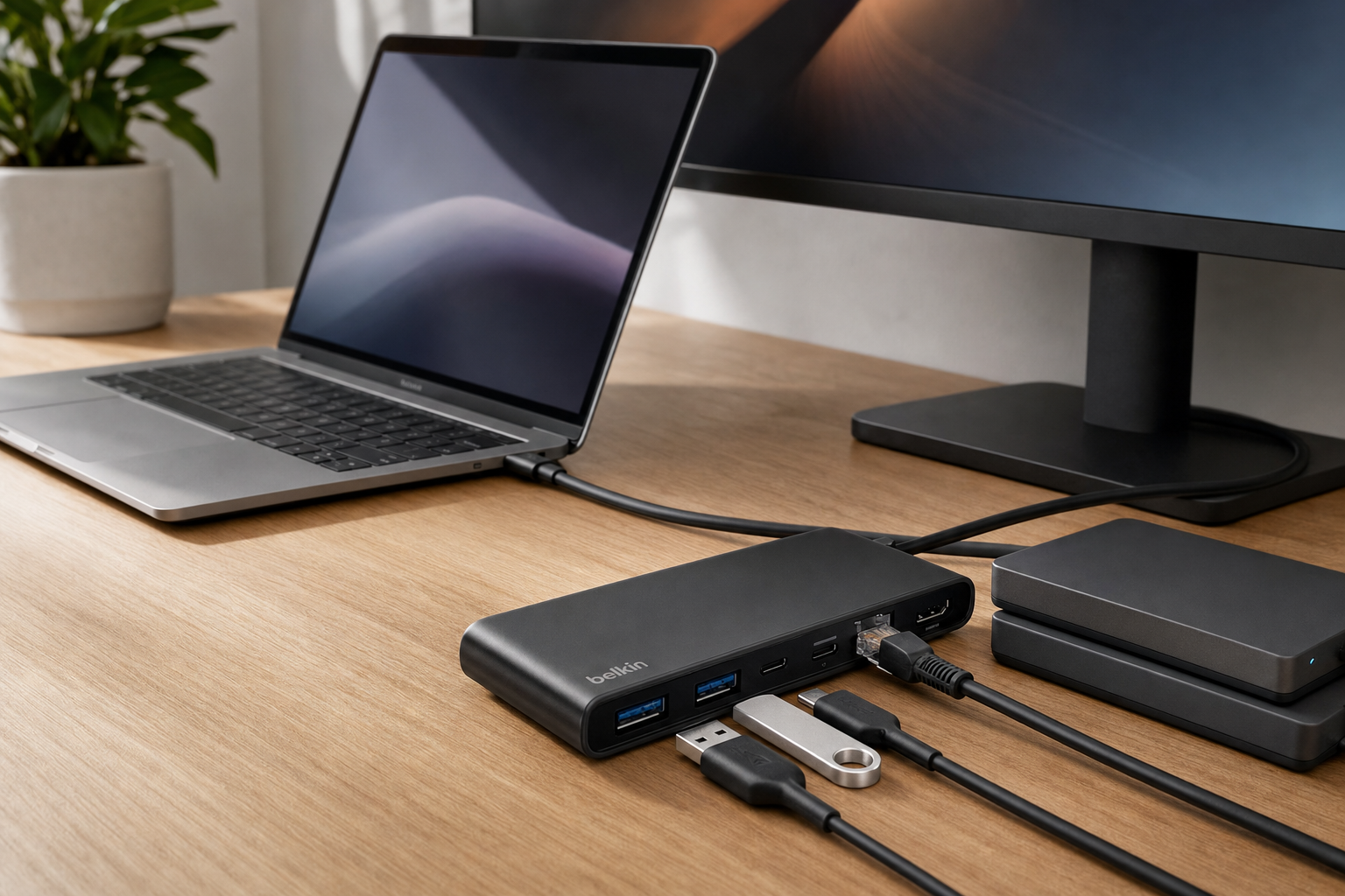 Una USB-C, otto porte: l’hub Belkin costa 39,99€ su Amazon
