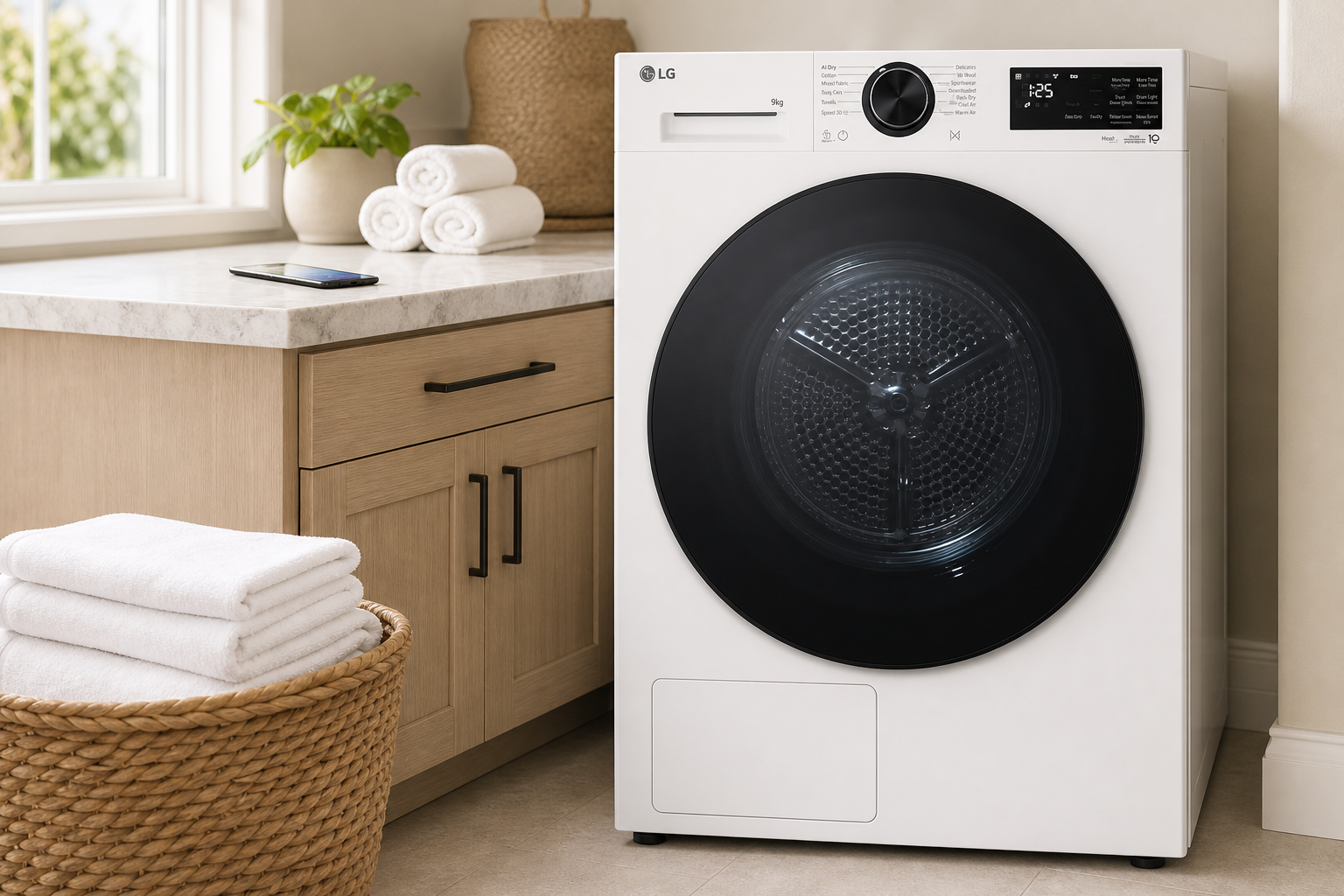 250€ restano in tasca: l’asciugatrice LG con AI Dry è a 599€