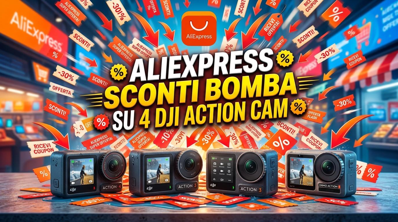 AliExpress sta inondando di sconti queste 4 action cam DJI