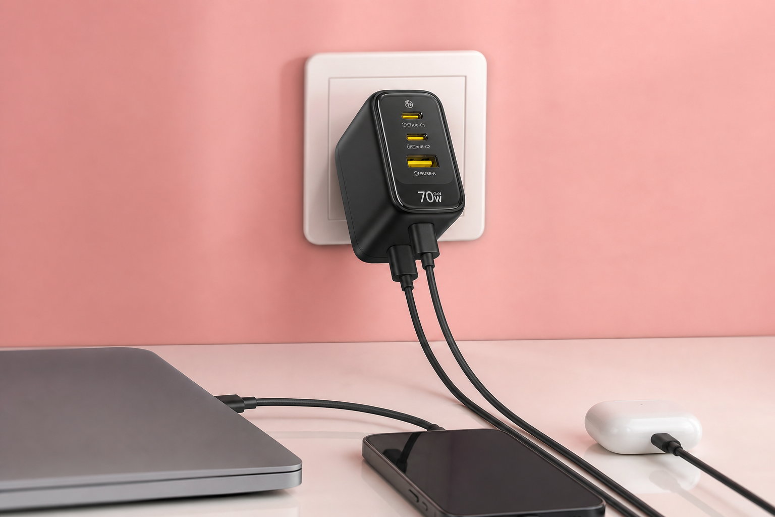 Baseus Enerfill 70W sotto i 23€, da prendere per laptop e smartphone