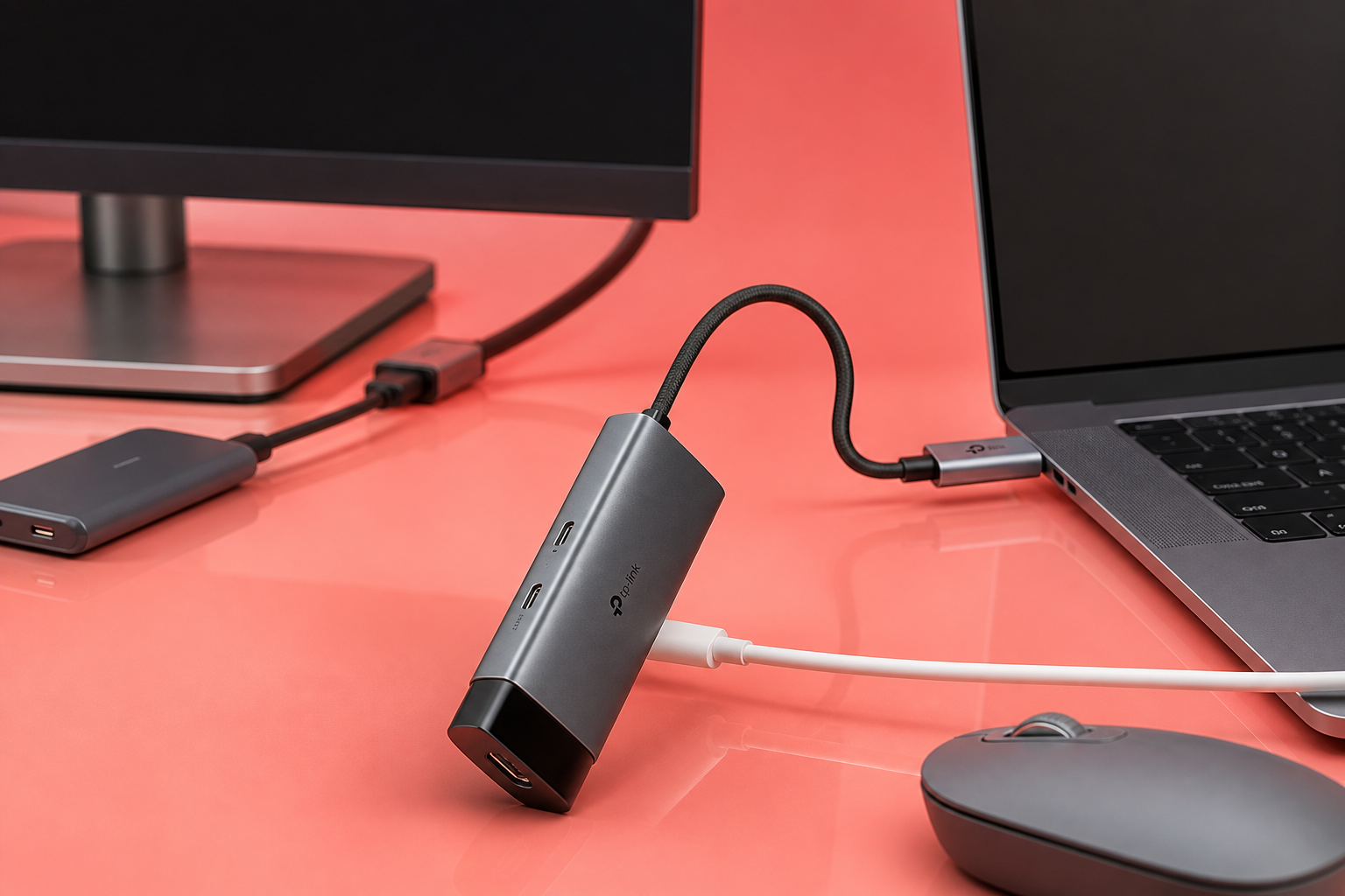 L’hub USB-C TP-Link costa 19,99€ e collega monitor 4K e tre periferiche