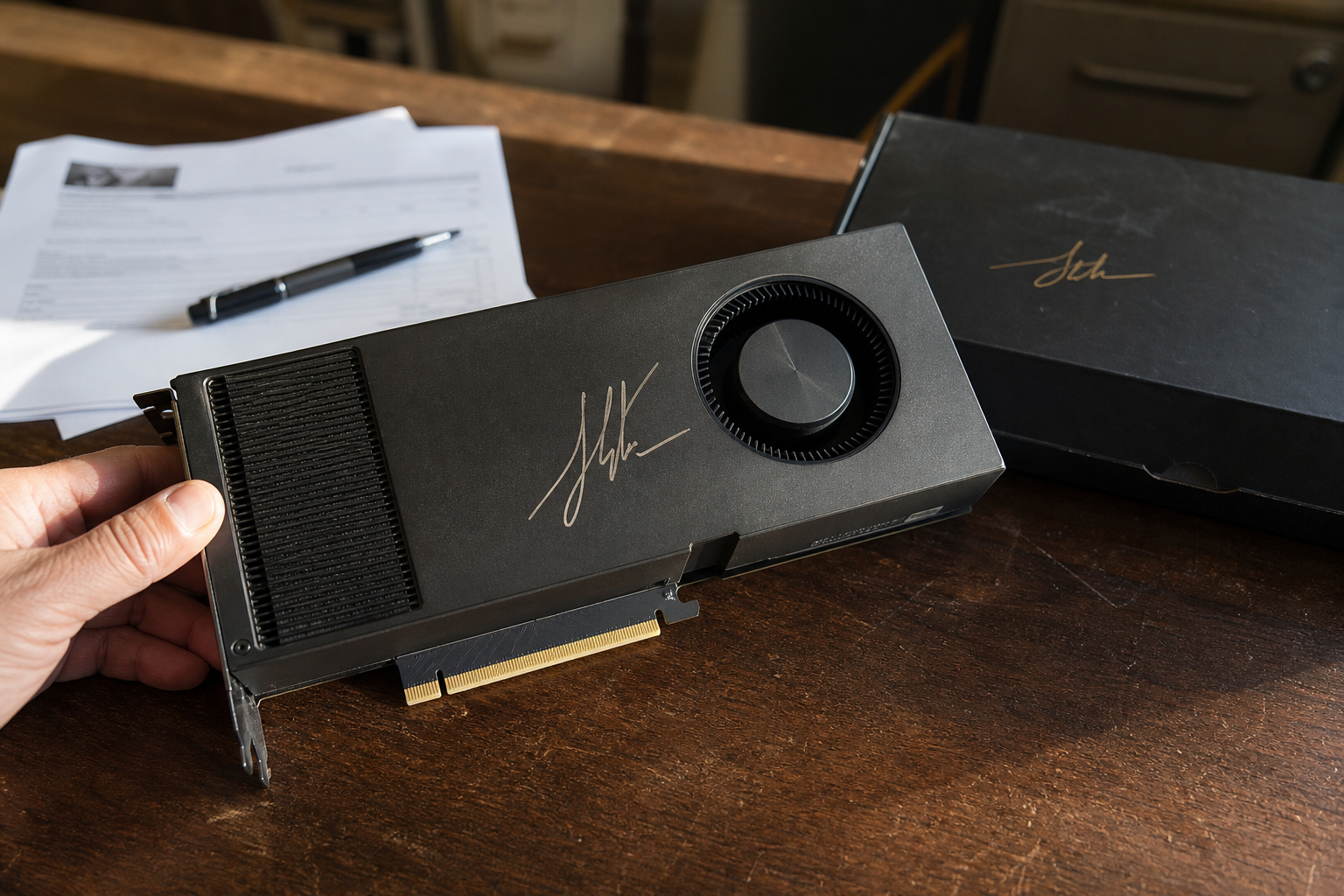 Cifra folle per la RTX Pro 6000 Blackwell autografata