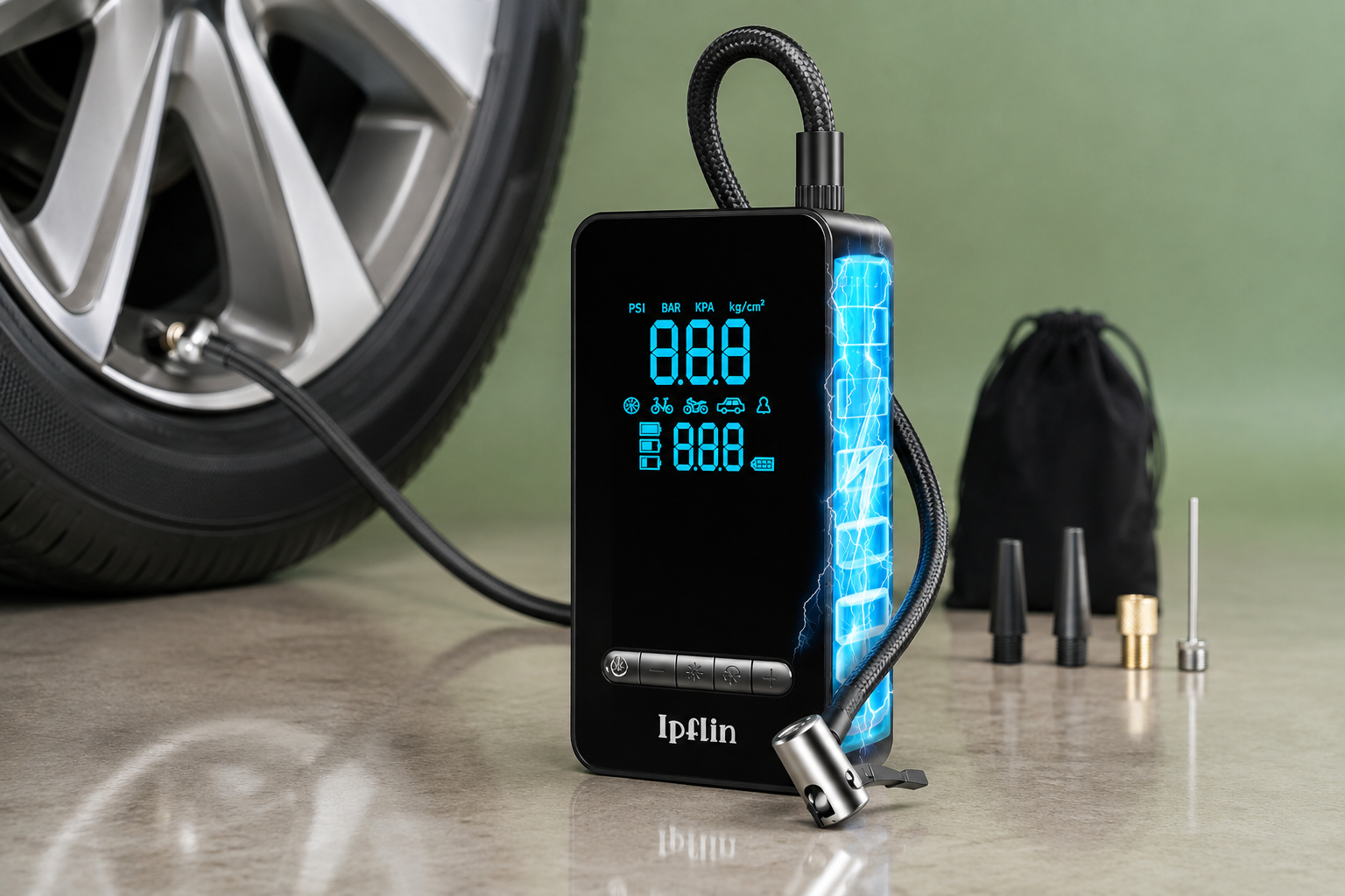 Il compressore portatile da 150 PSI costa 27,99€, da tenere sempre in auto