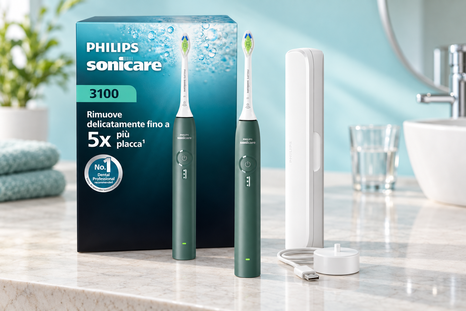 Philips Sonicare Serie 3100 a 39,97€, mai costato così poco