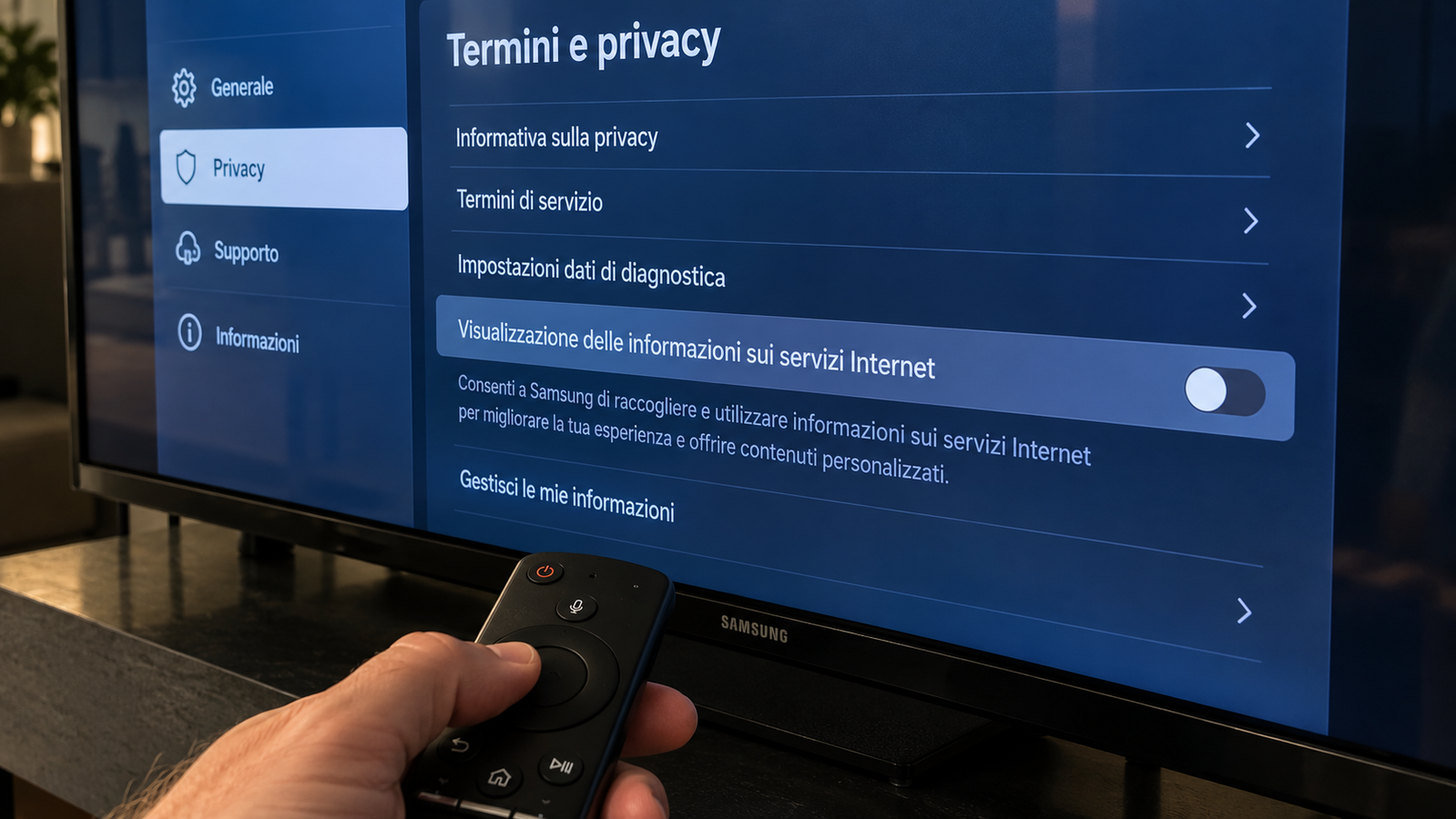 Le TV Samsung inviano ancora dati: basta dire no al tracking?