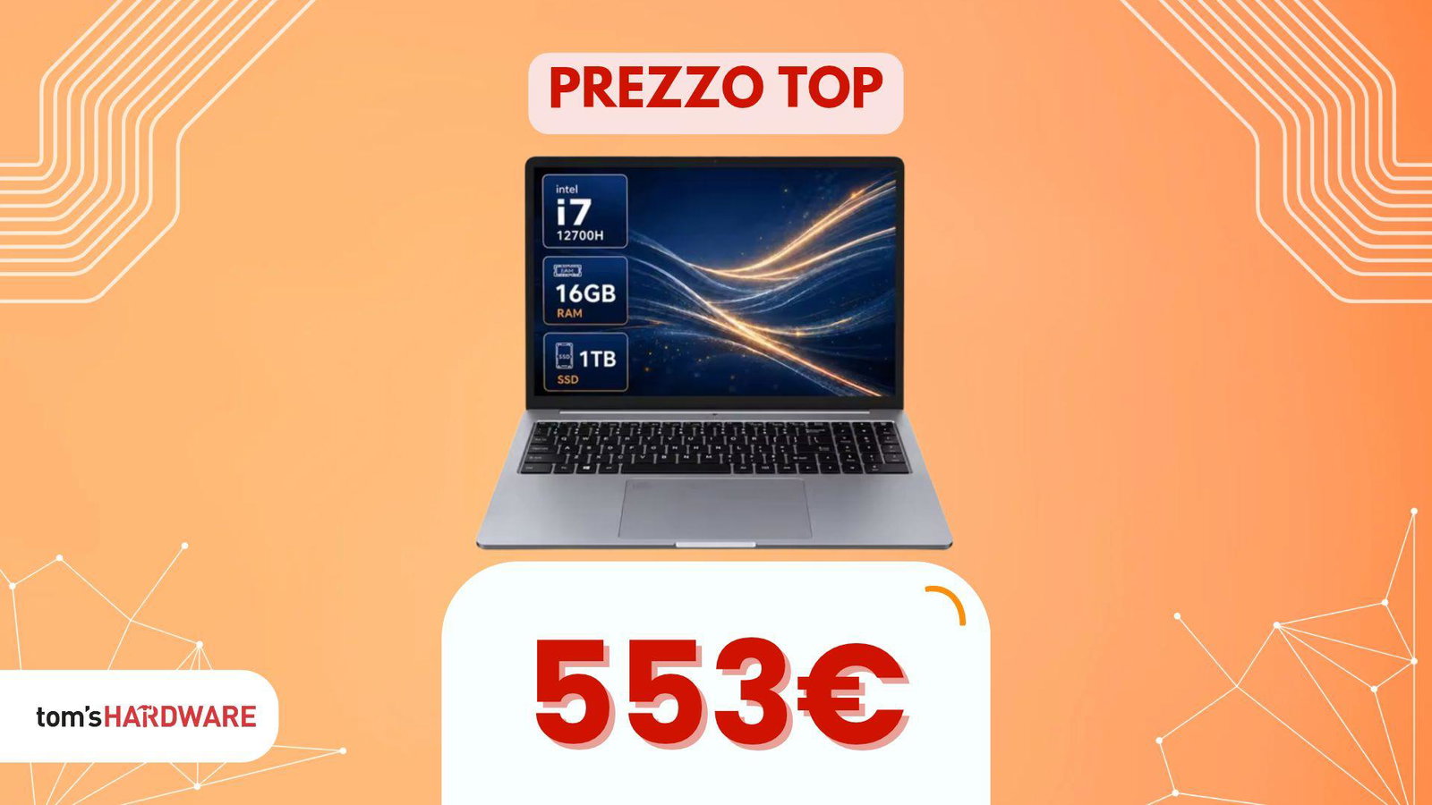 A 553€ c'è un notebook che si distingue: display sopra la media e hardware di tutto rispetto