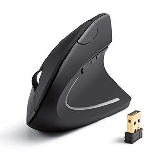 Mouse wireless ergonomico per mancini, mouse verticale senza fili