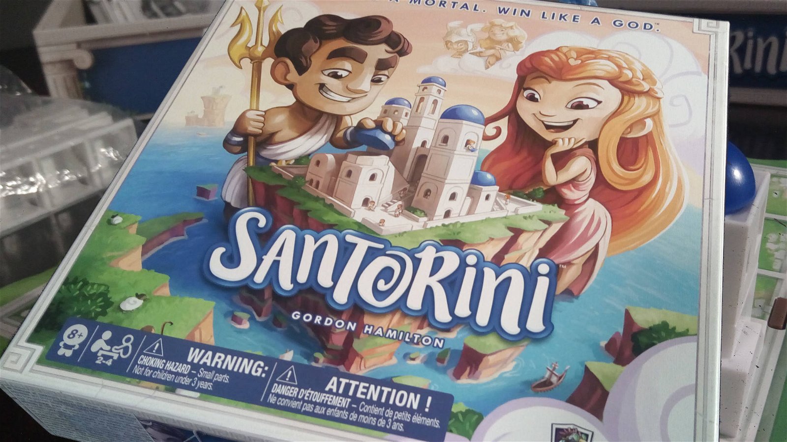 Immagine di Santorini il gioco da tavolo: un astratto nel mare della Grecia