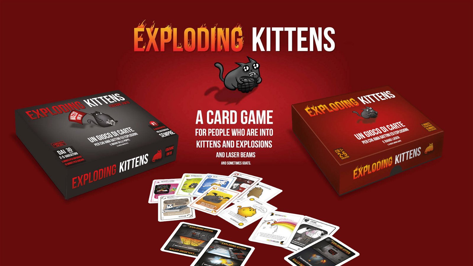 Immagine di Exploding Kittens. La recensione di un gioco demenziale, divertente e rapido.